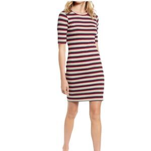 Stateside cycle court rib knit stripe dress